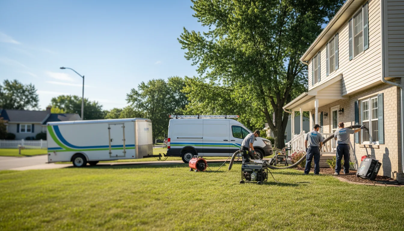Flooded Basement Restoration And Cleanup With Repair in Alleman, IA near me